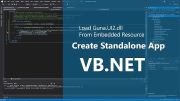 VB.NET - Create Standalone App - Load Guna.UI2.dll From Embedded Resource