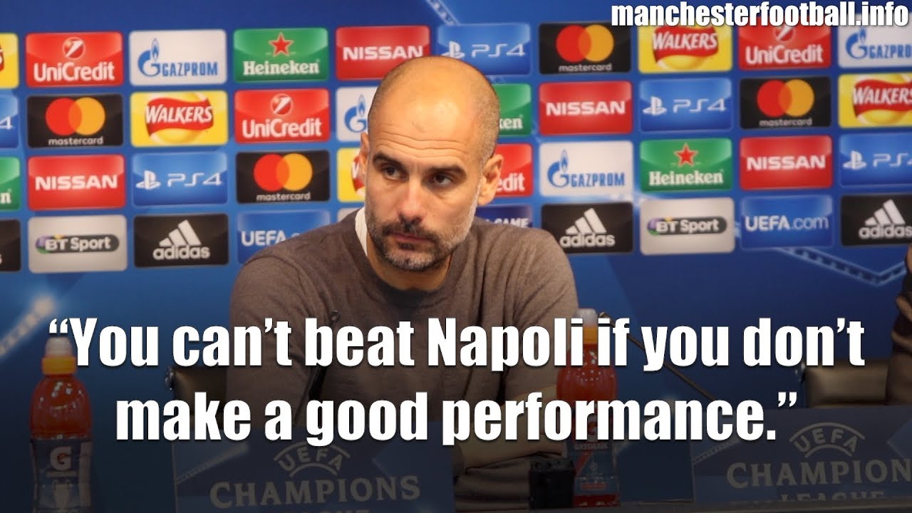 Pep Guardiola has respect for Napoli following their visit to Man City
