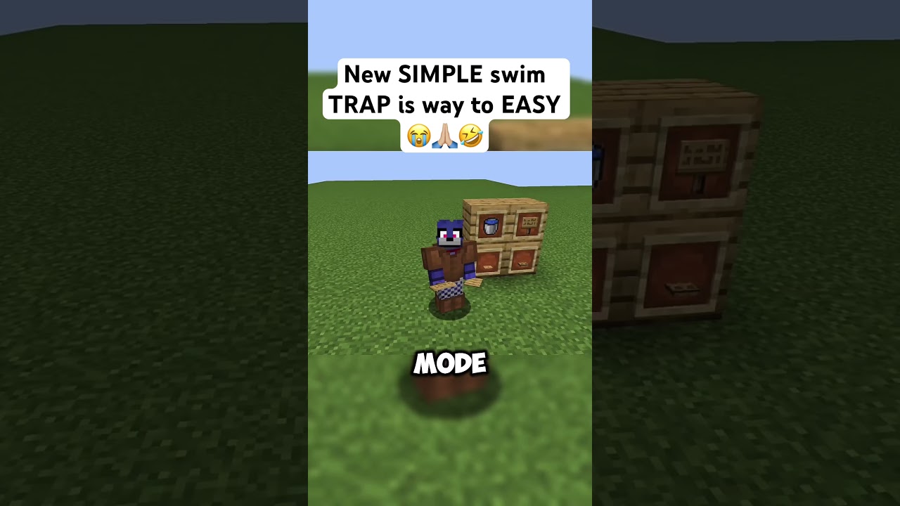 This TRAP actually WORKS SO WELL #minecraft #gaming #fyp