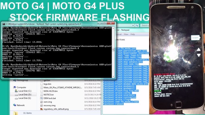 Moto G4/G4 Plus : How to install Stock rom