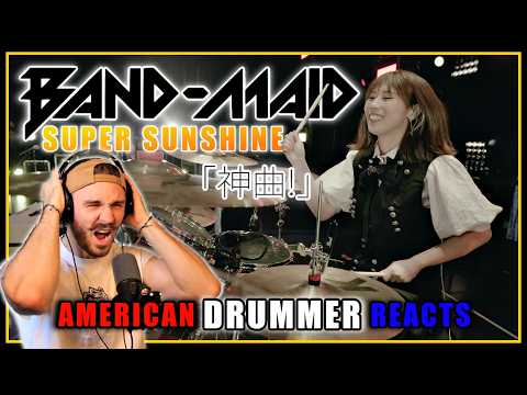 🇯🇵 BAND-MAID –「SUPER SUNSHINE」(LIVE) | アメリカ人ドラマー初見リアクション ☀️