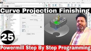 Powermill 2022 curve projection finishing