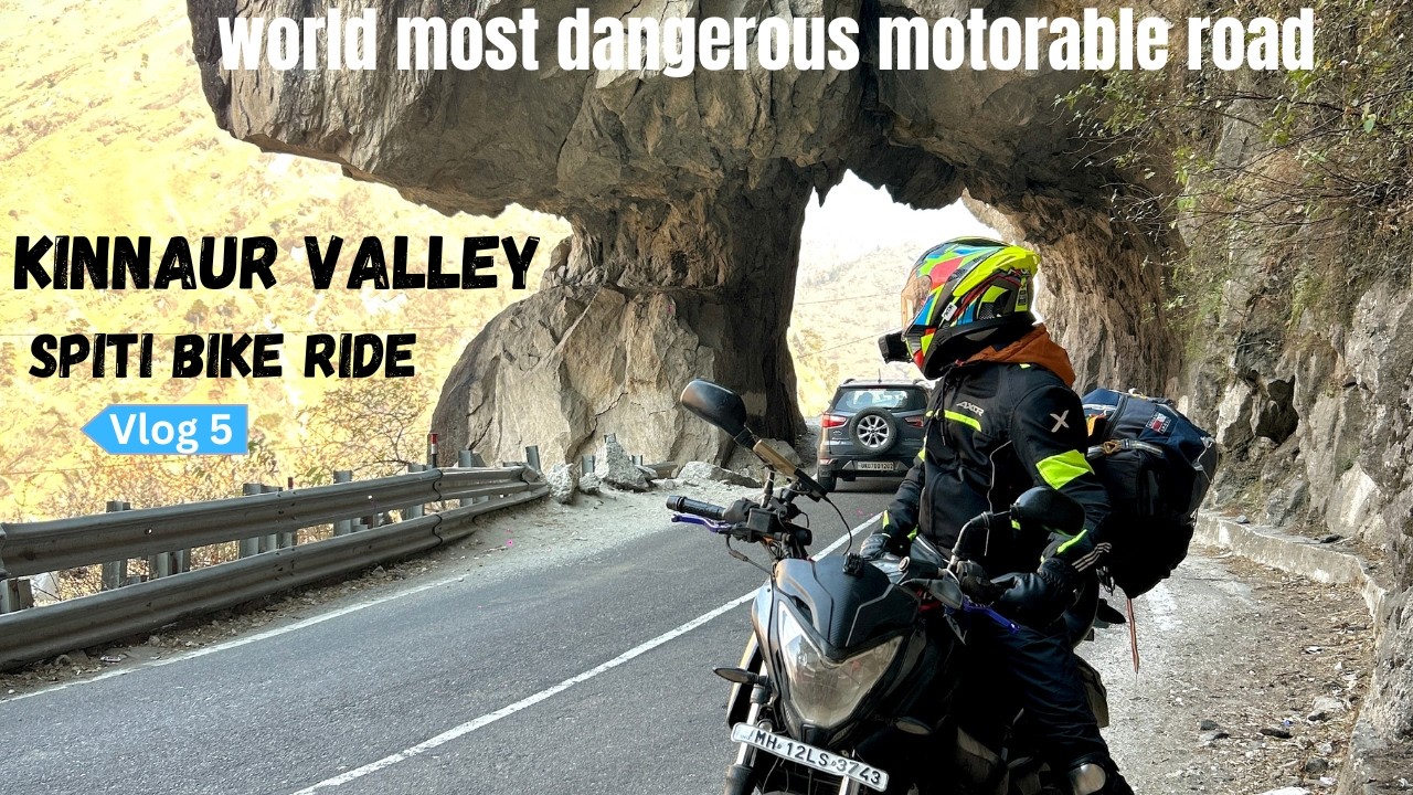 KINNAUR VALLEY Hindustan-Tibet Highway  A dangerous route carved into cliffs | SPITI RIDE EP:-05 |