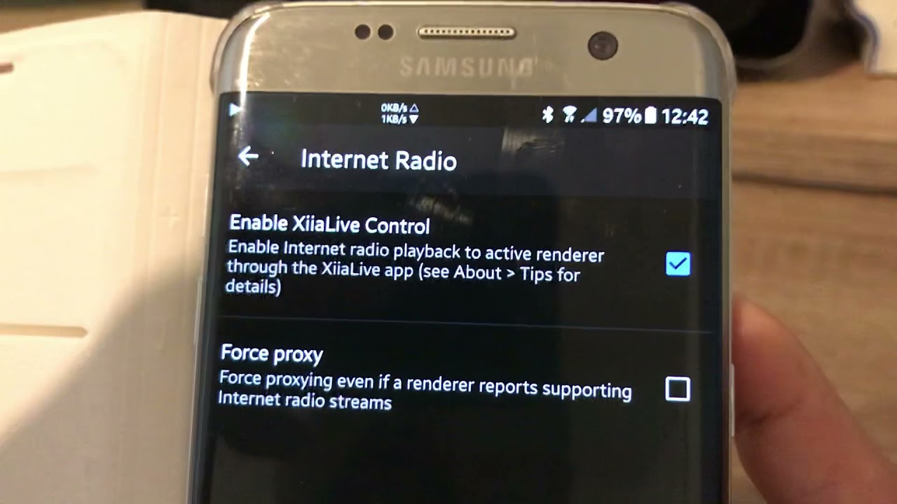 Using XiiaLive and BubbleUPnP combo to push an internet radio stream to a PURE One Flow