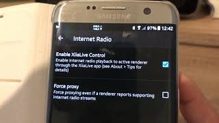 Using XiiaLive and BubbleUPnP combo to push an internet radio stream to a PURE One Flow screenshot 3