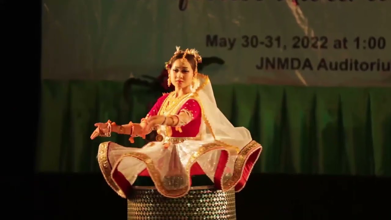 Basanta rass Radha nartan solo performance Manipuri classical dance