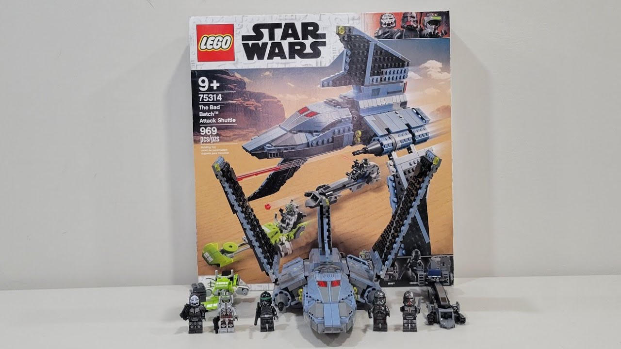 Lego Star Wars Bad Batch Attack Shuttle 75314 REVIEW- Retired 2022