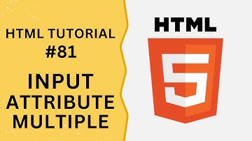HTML Tutorial #81 - Input Attribute multiple in Input Field | Programming For Beginners