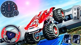 US Monster Truck Driving 3D - Impossible Car Mega Stunts Ramp Simulator - Android GamePlay #2 screenshot 3