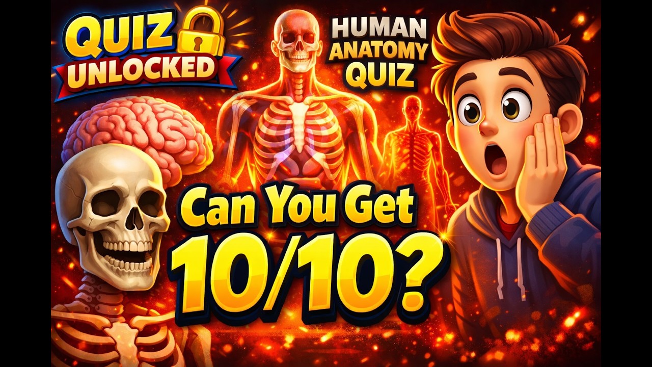 Biology Human Anatomy Quiz 🧬 Can You Get 10/10? | Quiz Unlocked - YouTube