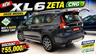 New Updated Maruti Suzuki Xl6 Zeta Cng 2026 Model Gst Price Discount Mileage All Details