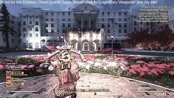 Bow and Commando Build for Saturday #fallout76 Stream (11,000+ hours PC WITH MODS)