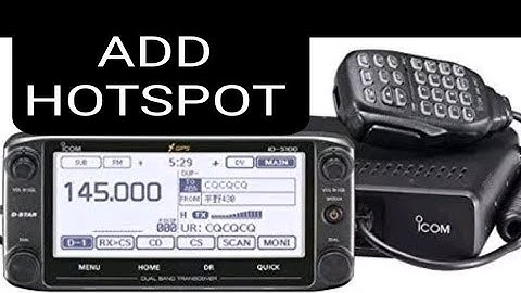 ICOM ID-5100 Add Pistar Hotspot  2025