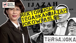 Download Lagu GEGER ! REKTOR UGM AKUI IJAZAH JOKO WIDODO ASLI ! ROY SURYO CS PANIK ? | BERITA BERSUARA MP3