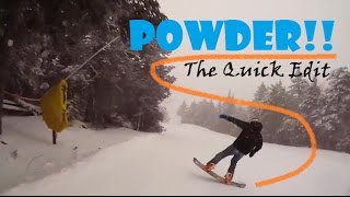 Shredding Stratton!! The Quick Edit | Snowboarding with the GoPro (1080p 120fps)