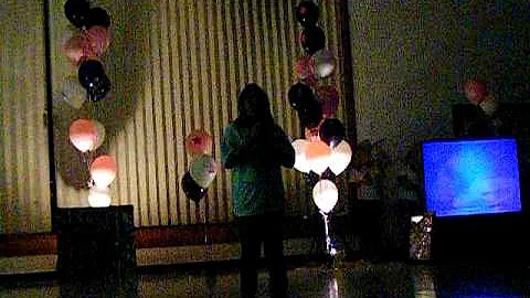 Allison Dye singing at Destiny's Memorial Service