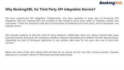 Third Party API Integration Services