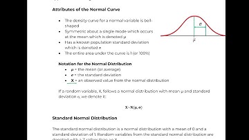 Math 119: 5.5 Normal Distribution Intro