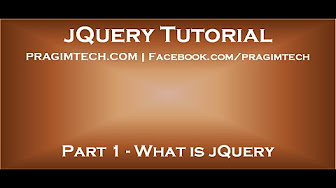 jQuery tutorial for beginners - YouTube