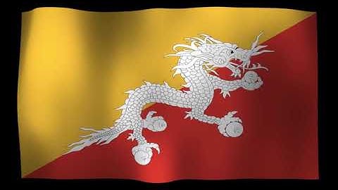 Bhutan Flag 4K Loop Video