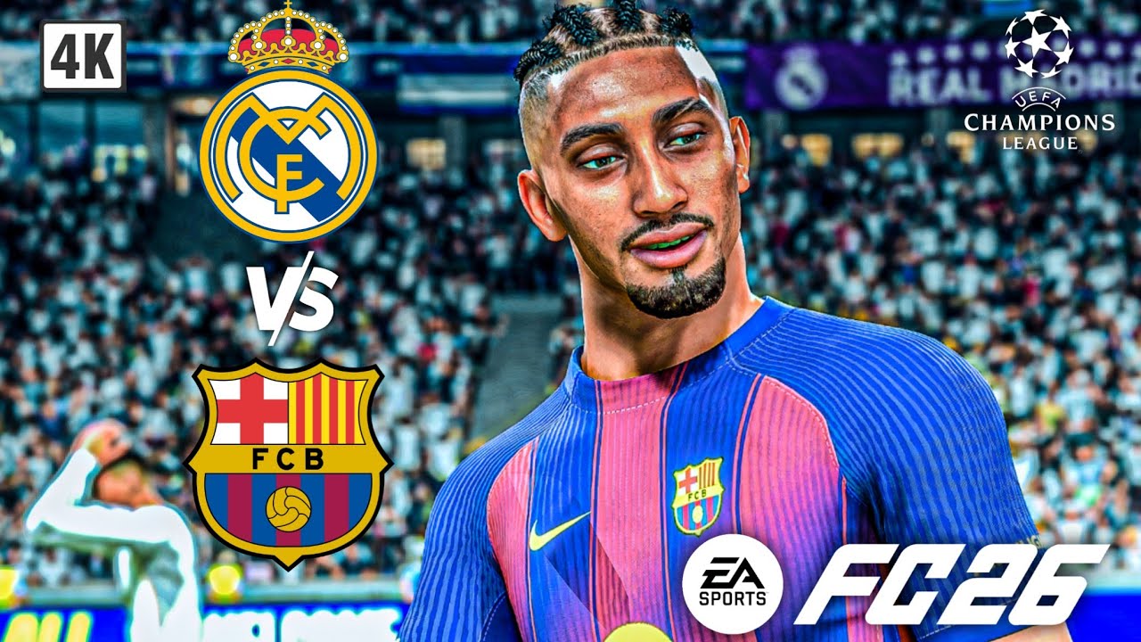 Real Madrid Vs Barcelona, ​​Champions League Final. PS5™ EA SPORTS FC26 [4K60]