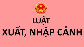 [Bản full - Đọc luật] Luật xuất nhập cảnh