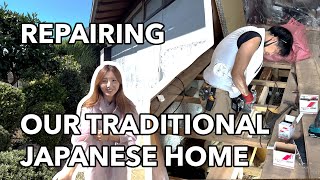 Repairing our traditional Japanese home.