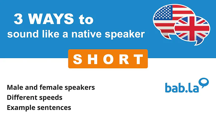 SHORT pronunciation | Improve your language with bab.la