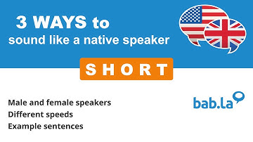 SHORT pronunciation | Improve your language with bab.la