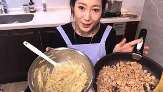 【自宅で簡単おつまみ】もやしと挽肉のナムル