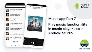 [Part 7] Play music functionality in music player app in Android Studio | Game App Studio Tutorials| screenshot 5