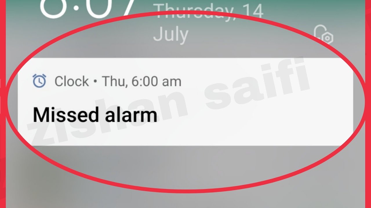 How To Fix Missed alarm Problem Solve in Clock Android YouTube