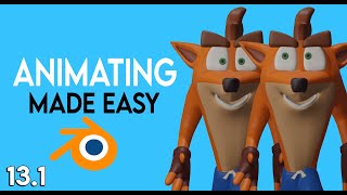 Blender 2.8 - How To Animate A Character EASILY (Run/Jump/Idle/ShapeKeys/GraphEditor)