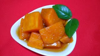 Postre con 4 ingredientes🎃 Zapallos en almibar