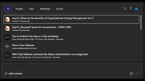 Understand how the Copilot Context IQ AKA Add Content works