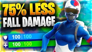 HOW TO TAKE 75% LESS FALL DAMAGE IN FORTNITE! Pro Tip to Reduce Fall Damage!
