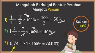 Mengubah Berbagai Bentuk Pecahan Menjadi Persen