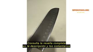 Reseña del Arcos Opera - Cuchillo Santoku - Acero Inoxidable Forjado NITRUM 180 mm - Mango POM Color