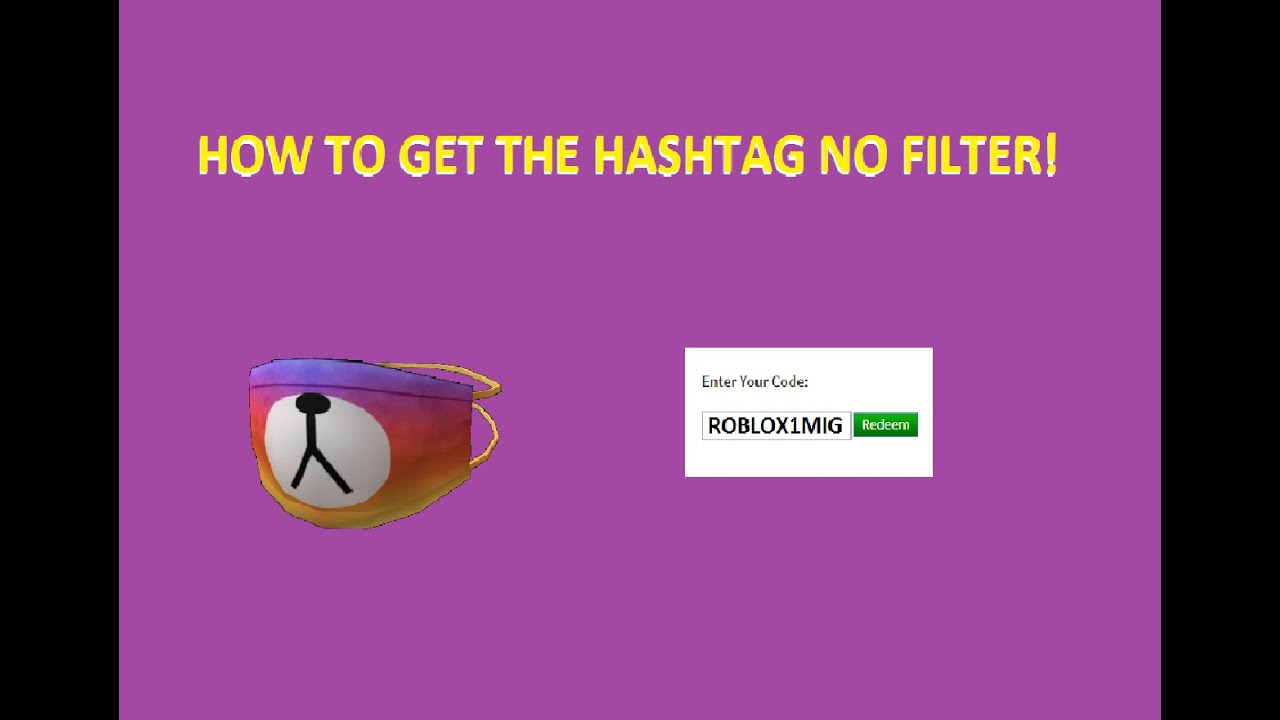 New Promo Code Hashtag No Filter Free Instagram Item Roblox - roblox hashtag filter