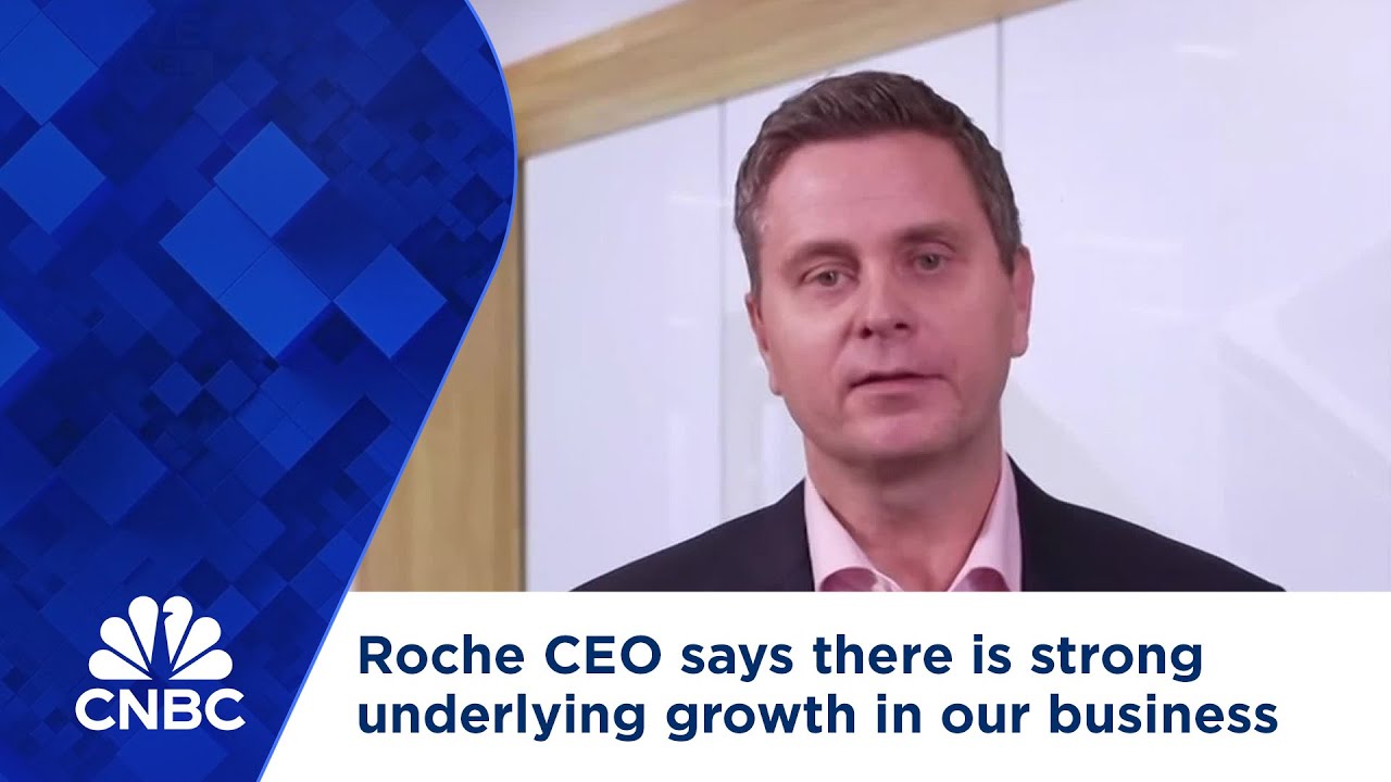 Roche CEO says there is strong underlying growth in our business - YouTube