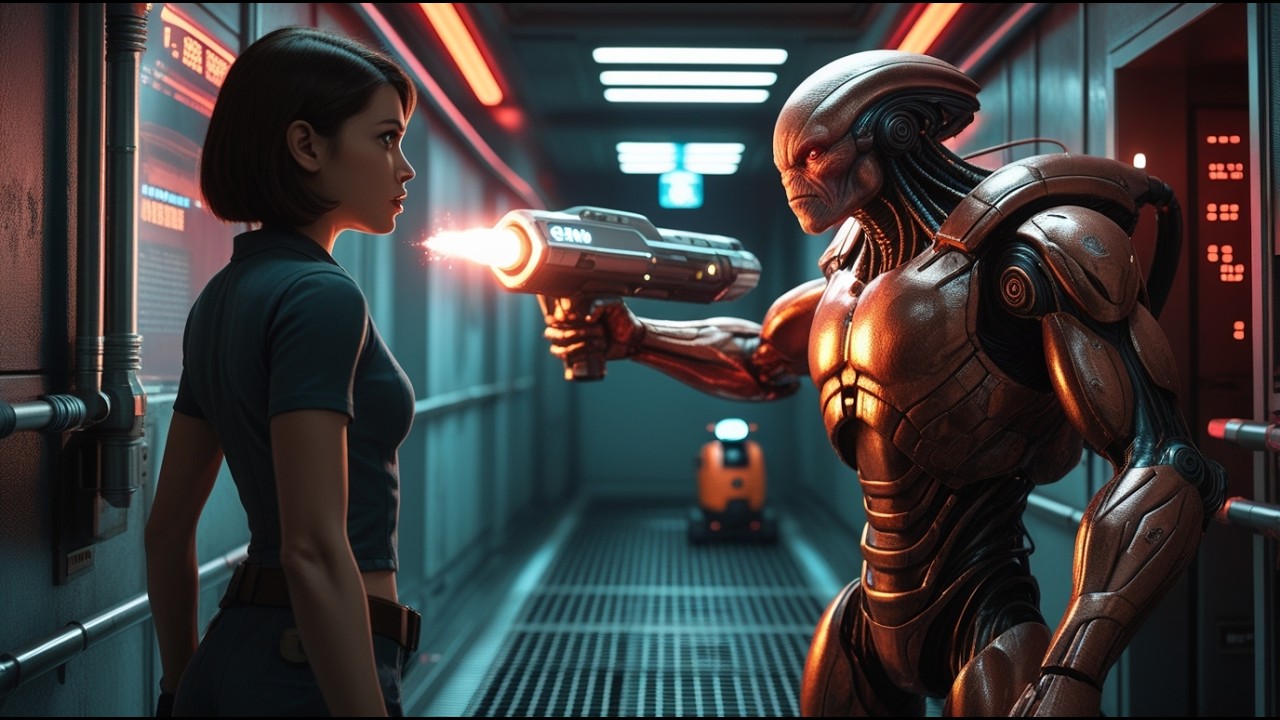 “Alien Threatens Human Girl with a Gun—Her Reaction Stuns Everyone | HFY Sci-Fi”