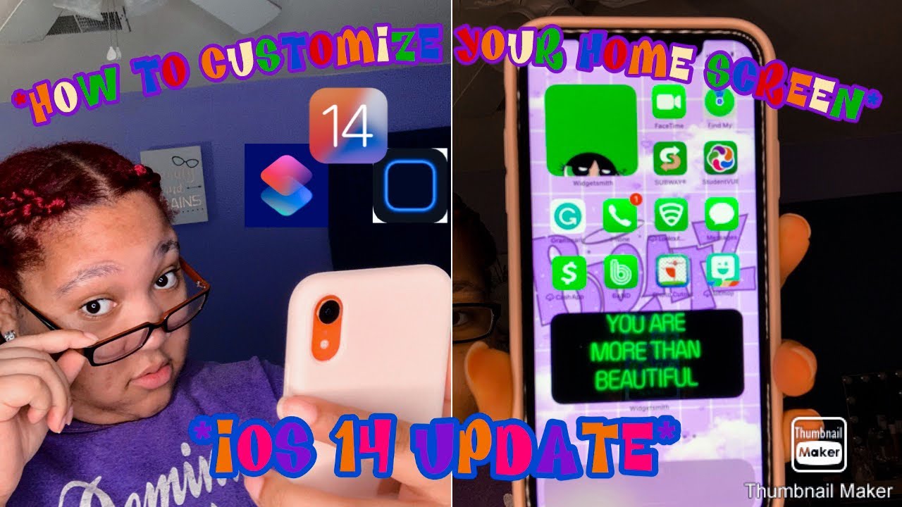 HOW TO CUSTOMIZE YOUR HOME SCREEN ������������ *IOS 14 UPDATE* - YouTube