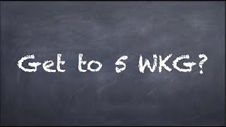 How I got to 5wkg