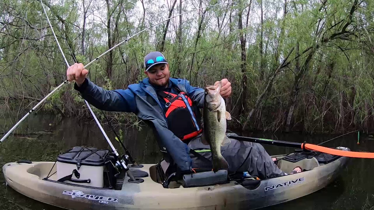 Kayak Bass Fishing NONSTOP TopWater Action(gator infested waters