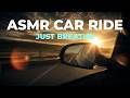 Sunset Drive With Binaural Beats For Deep Relaxation | Passenger View ASMR Car Journey in 4K