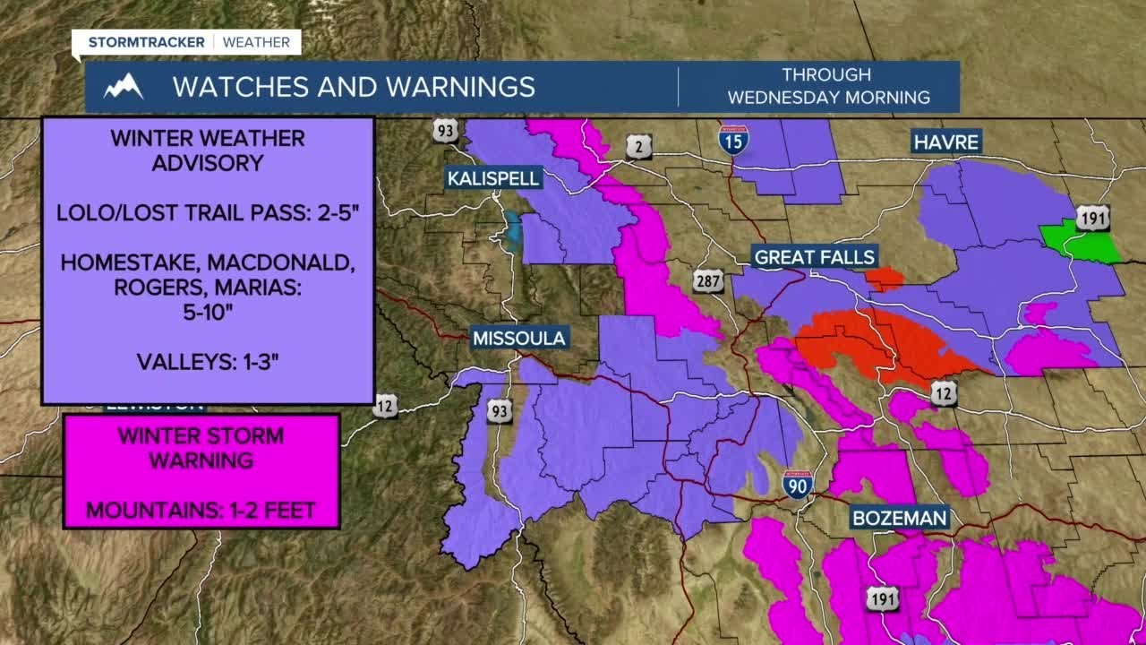 Mountain snow and valley rain tonight - YouTube