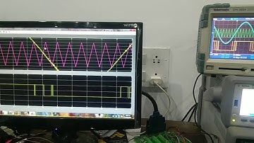 NI  PCI6221 DAQ card with MATLAB Simulink for Triangular Carrier Sinusoidal PWM generation