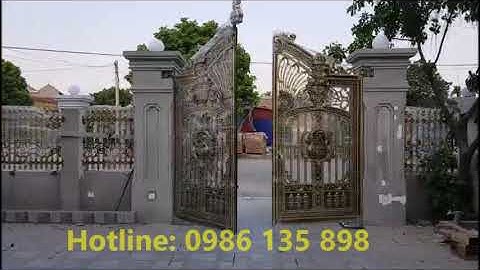 Cổng nhôm đúc tự động