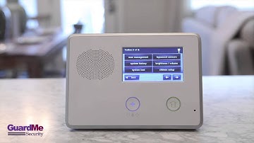 Chime Setup Options in Home Security Touch Screen