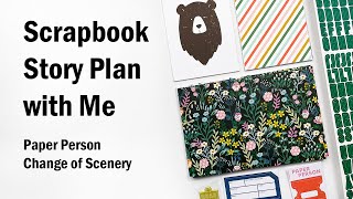 Scrapbook Project Plan With Me | Travel Album Plan With Me | Paper Person | Change of Scenery